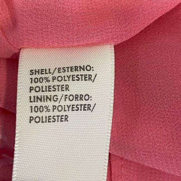 Rebecca Minkoff Punch Pink Ollie Leopard Tiered Dress Size XS - Picture 8 of 9